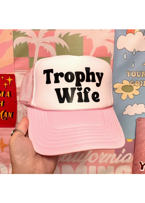 The Trophy Wife Pink Trucker Hat