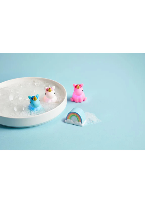 Mudpie Unicorn Light Up Bath Toy Set