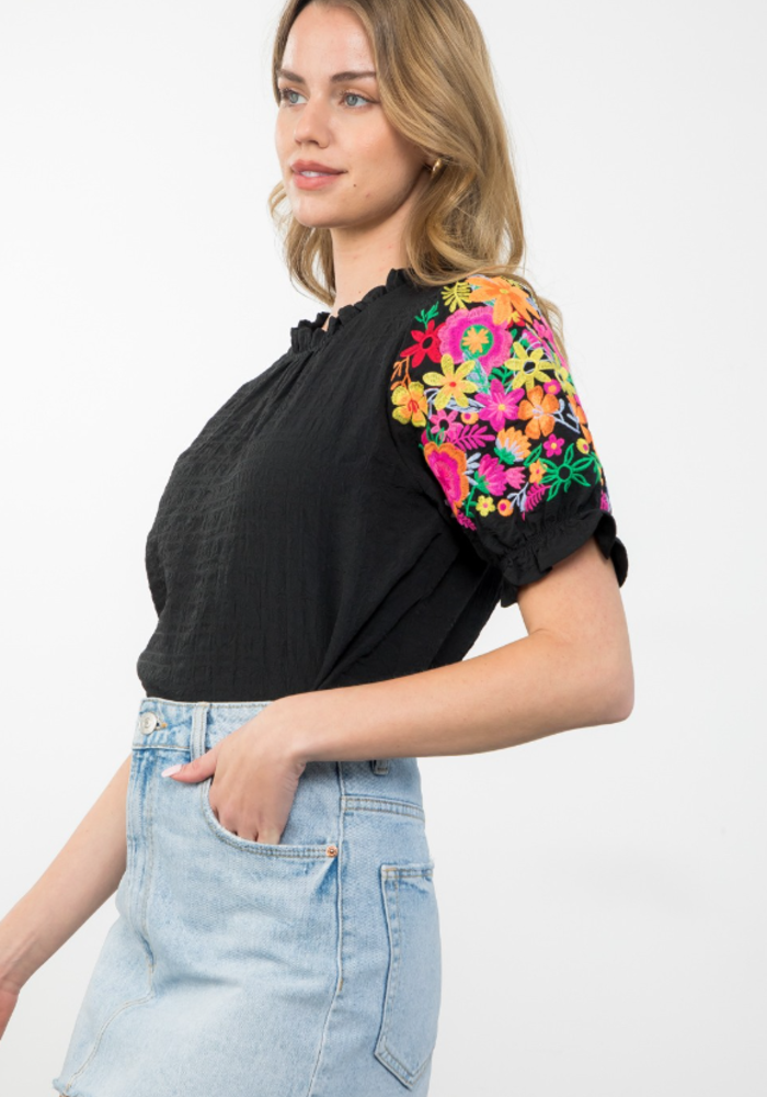 The Palm Beach Embroidered Top