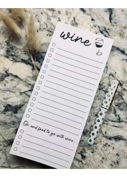 Wine List Pad