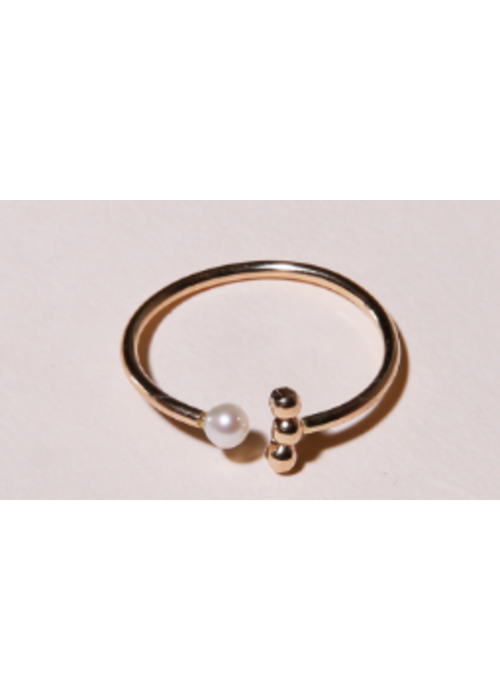 ABLE The Caesar Open Pearl Ring