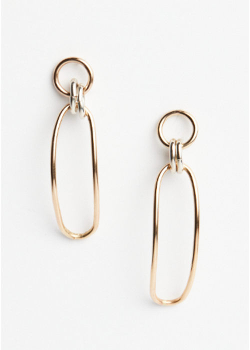 ABLE The Date Night Two Tone Earring