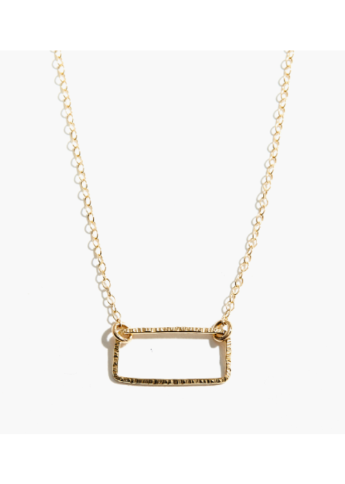 ABLE The Floating Shape Necklace | Rectangle