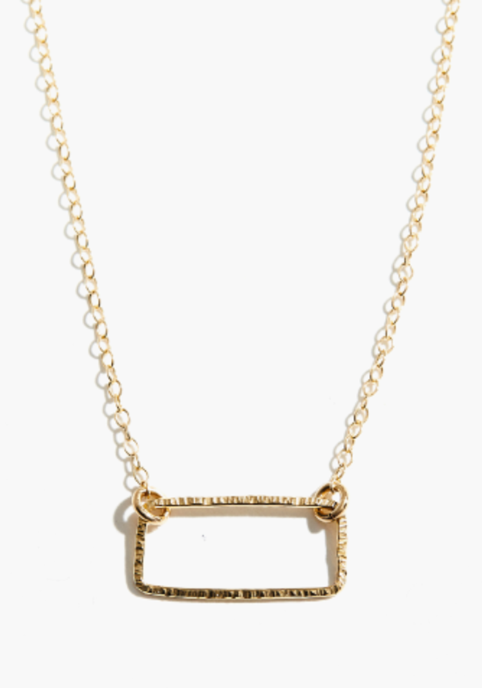 The Floating Shape Necklace | Rectangle