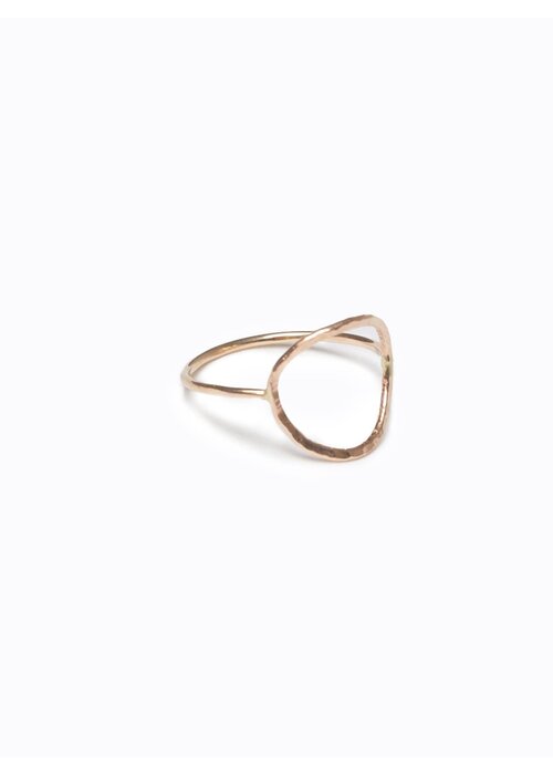 ABLE Hammered Circle Ring
