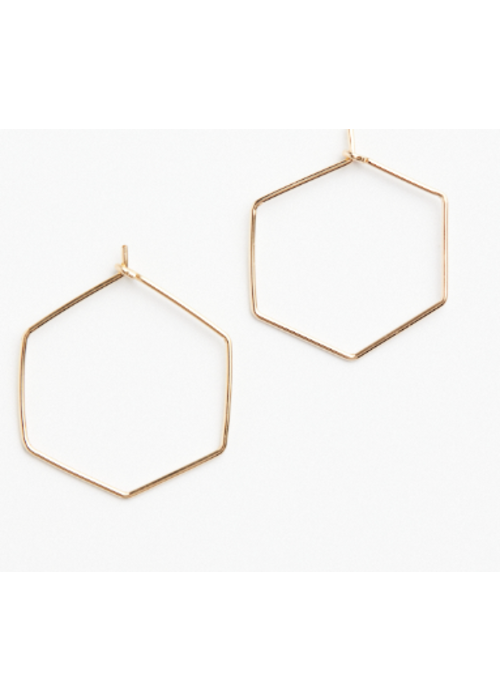ABLE The Honeycomb Hoops | Gold
