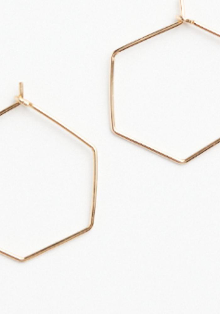The Honeycomb Hoops | Gold