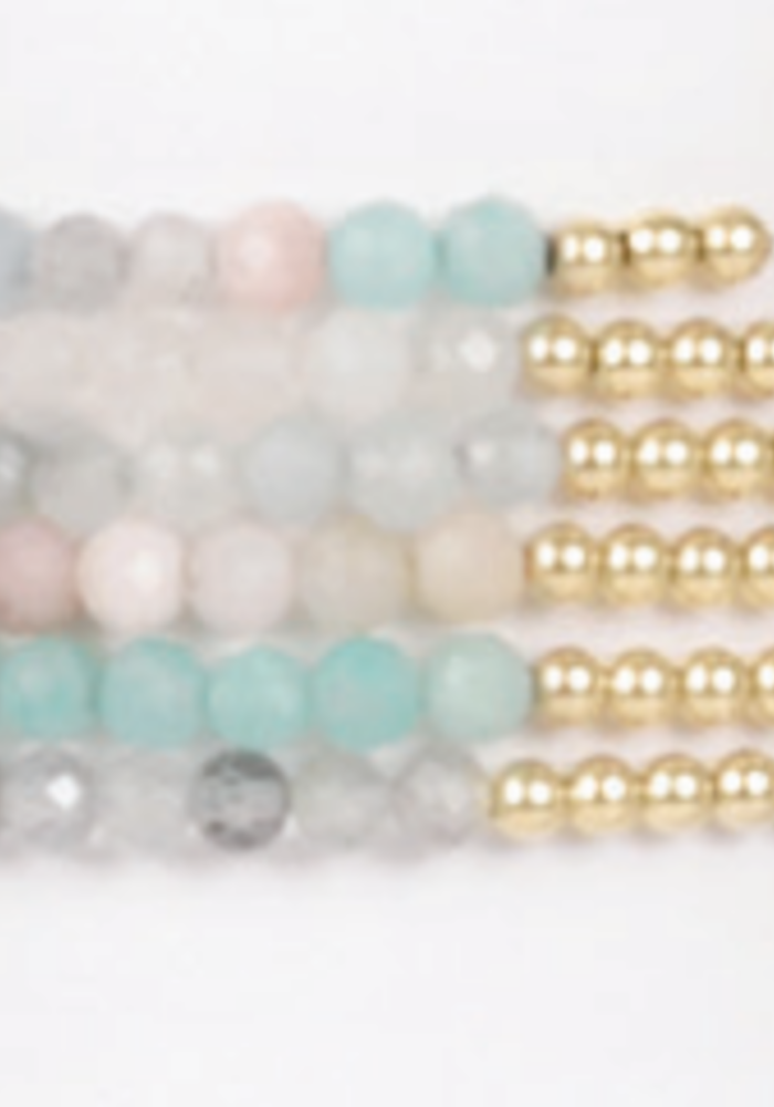 Blissful Pattern 2.5mm Bead Gemstone Bracelet