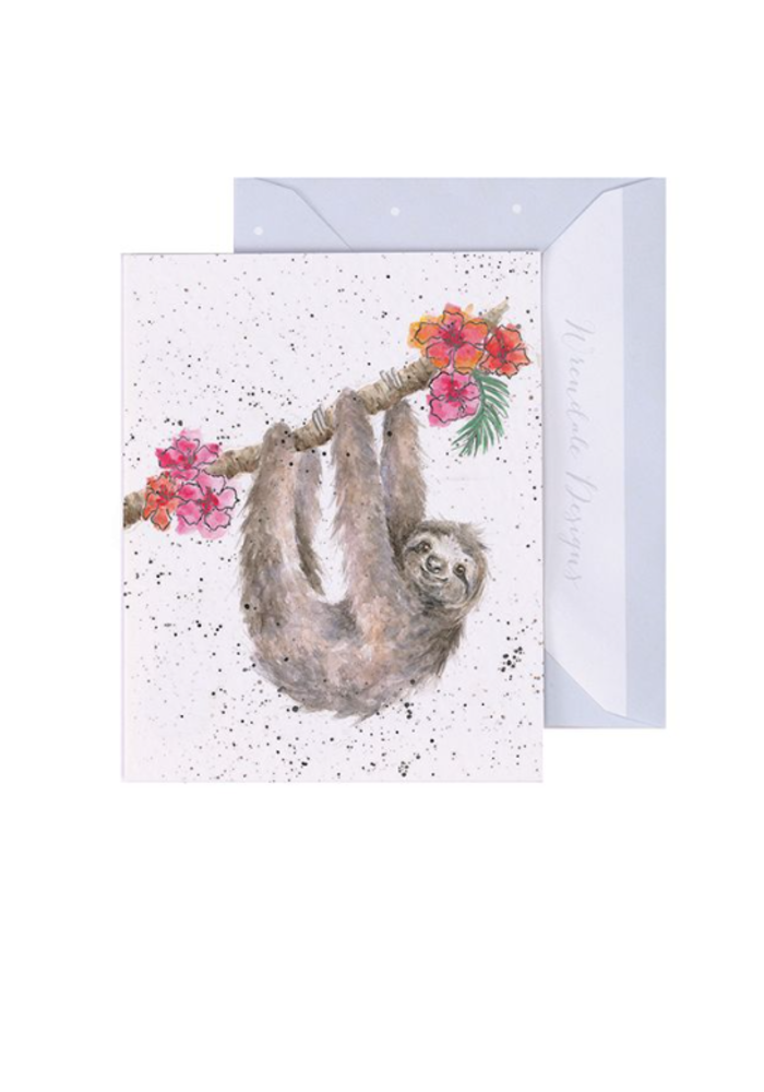 Hanging Around Sloth Gift Enclosure Card