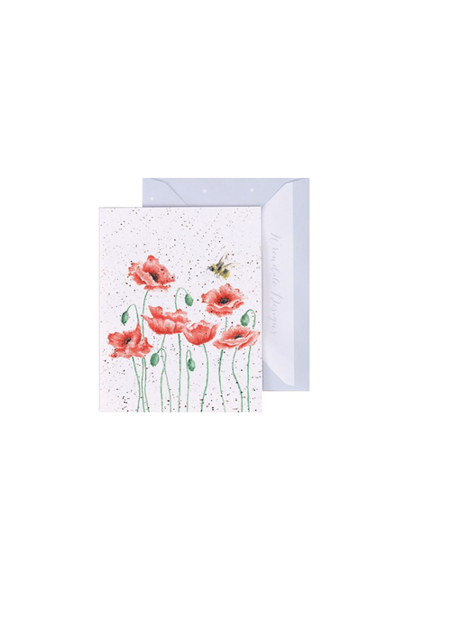 Poppies + Bee Gift Enclosure Card