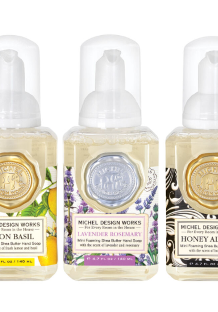 Mini Foaming Soap Set | Lavender Rosemary + Lemon Basil + Honey Almond