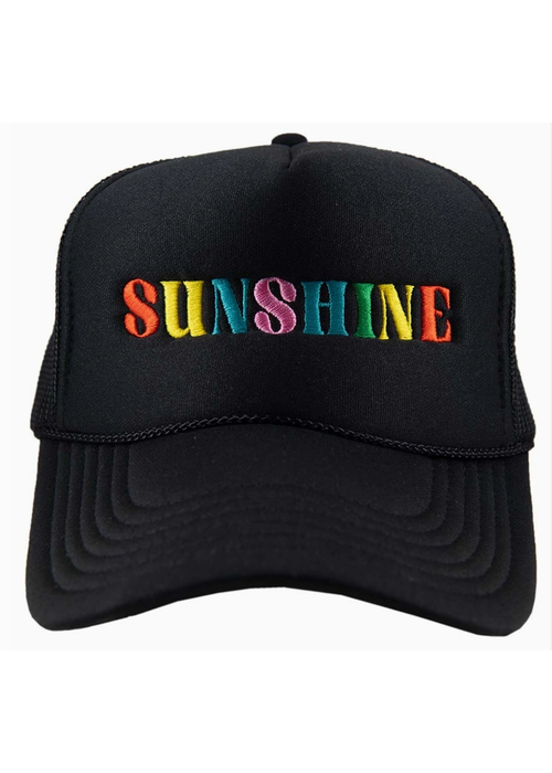 The Sunshine Trucker Hat | Black