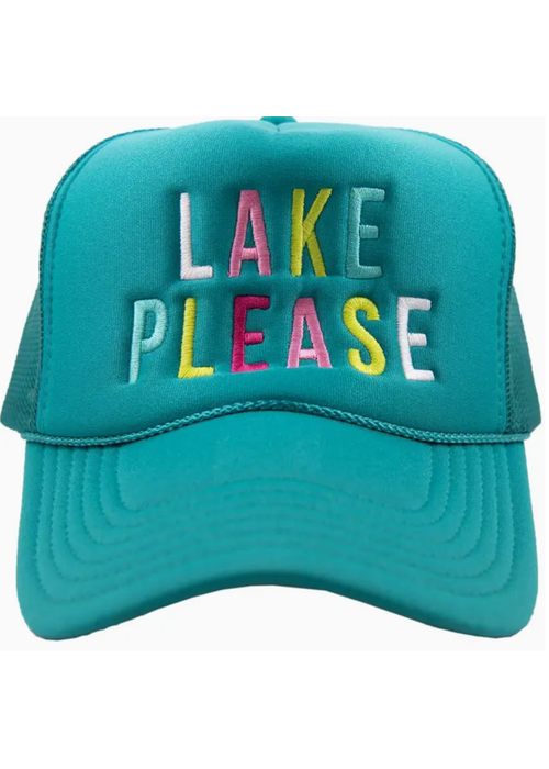 The Lake Please Trucker Hat | Deep Teal