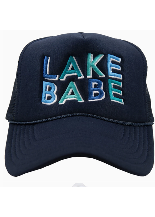 The Lake Babe Trucker Hat | Deep Navy