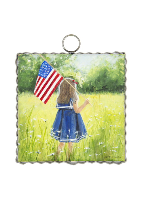 The Round Top Collection Mini Gallery Girl and Flag