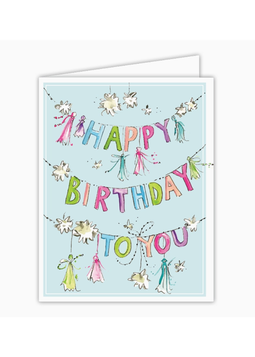Happy Birthday to You Tassel Banners Card