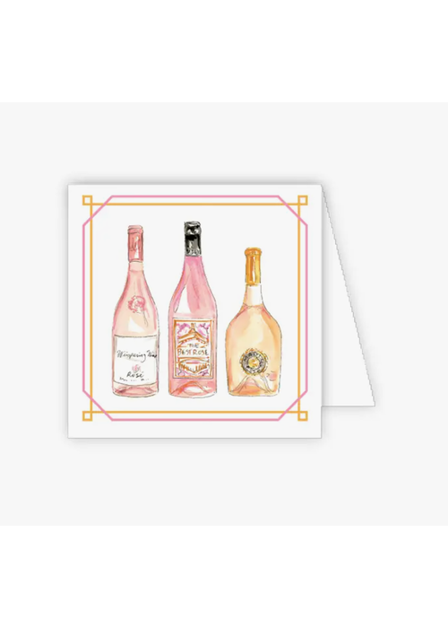 Handpainted Rose Bottles Enclosure Card
