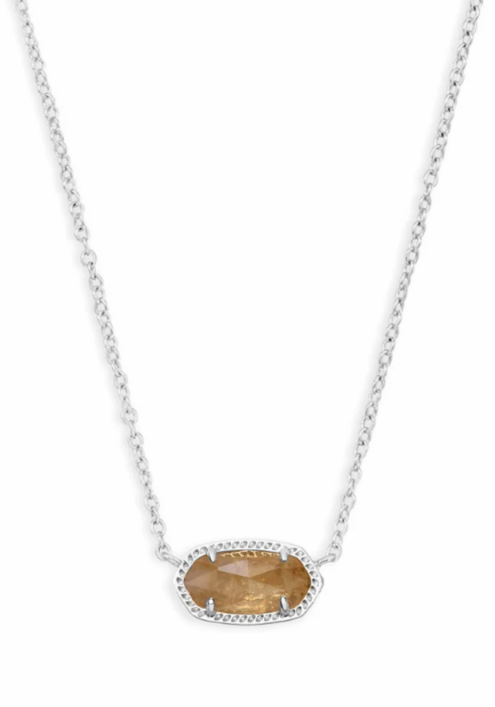 The Elisa Pendant Necklace in Citrine