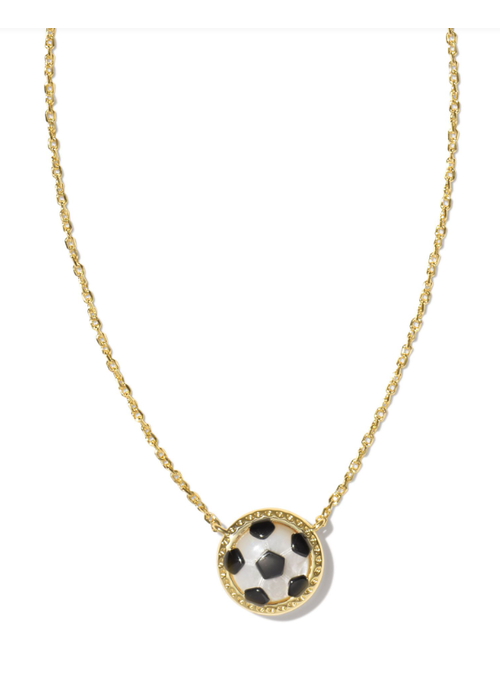 Kendra Scott The Soccer Pendant in Ivory Mother of Pearl