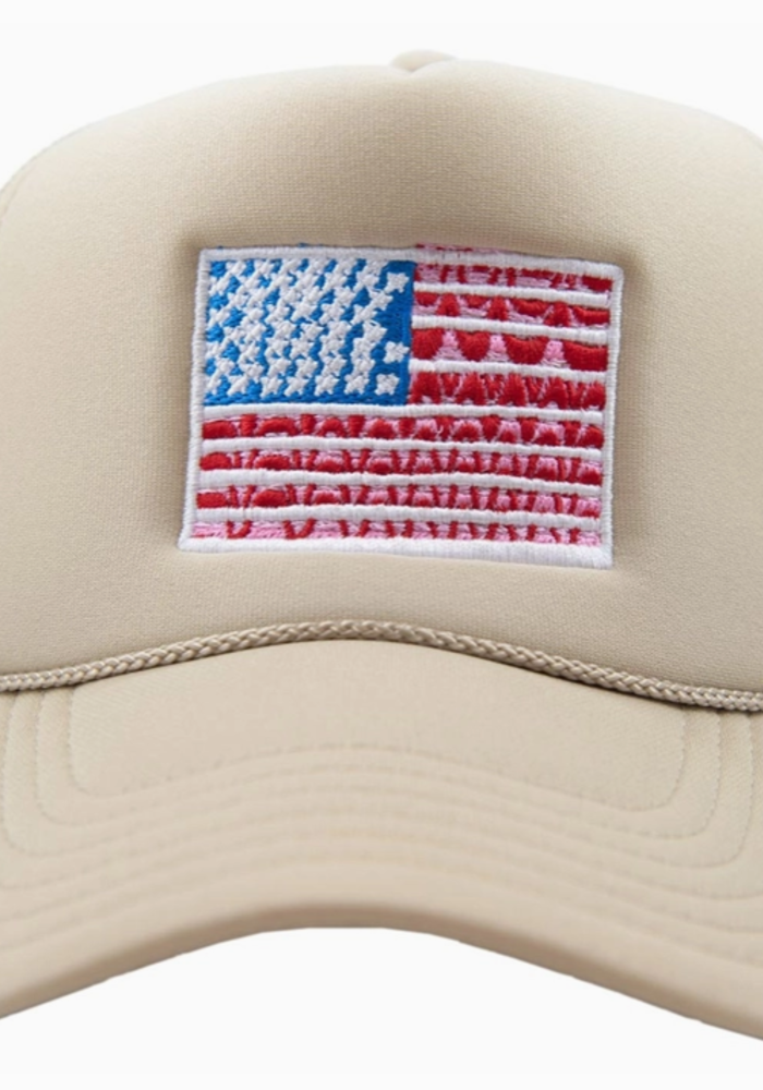 American Flag Trucker Hat