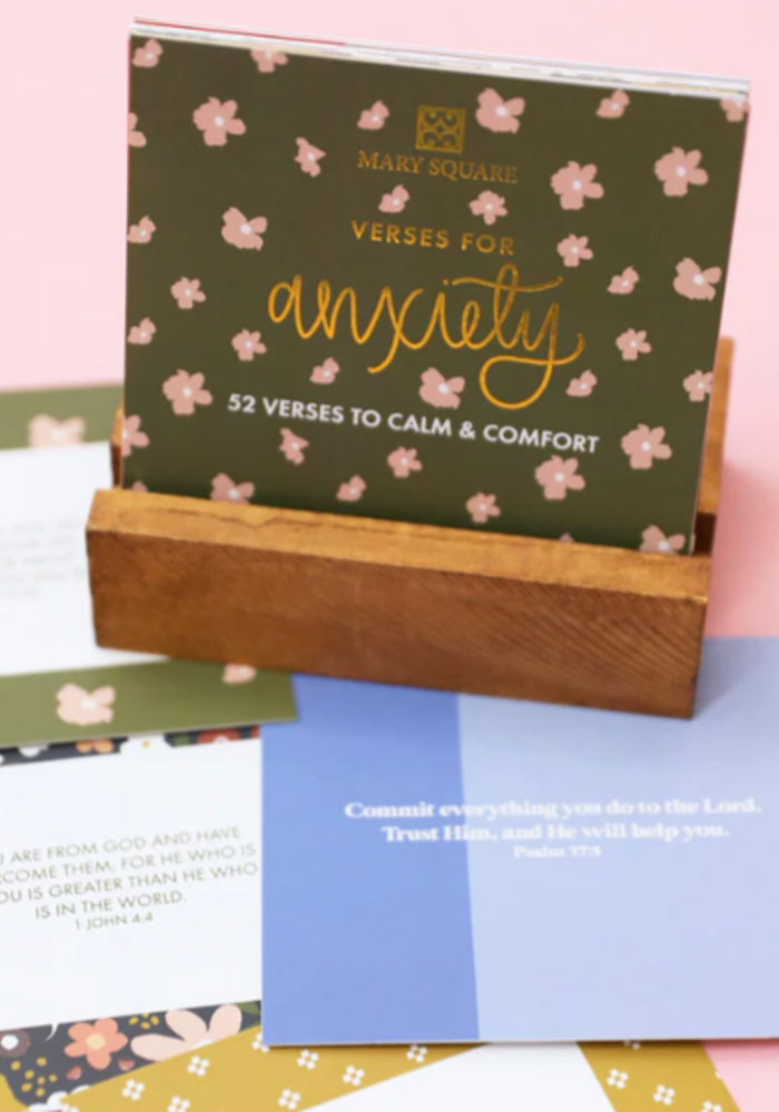 Card Block for Anxiety | Green Floral