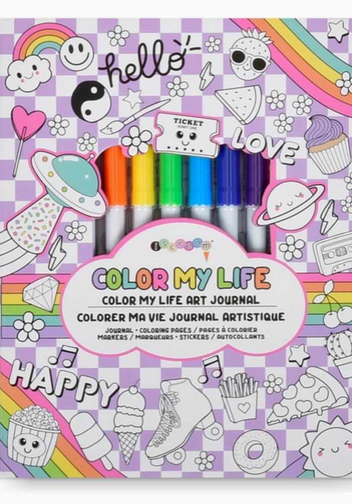 Color My Life Art Journal with Markers