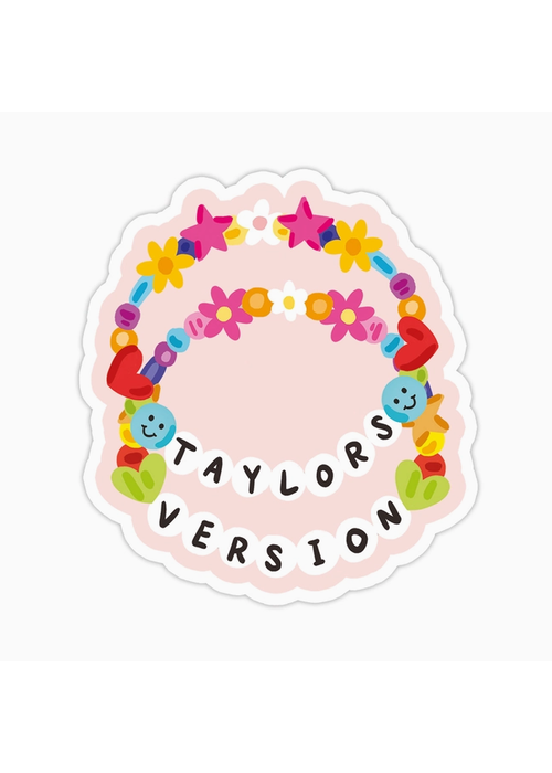 Taylor's Version Friendship Bracelet Sticker