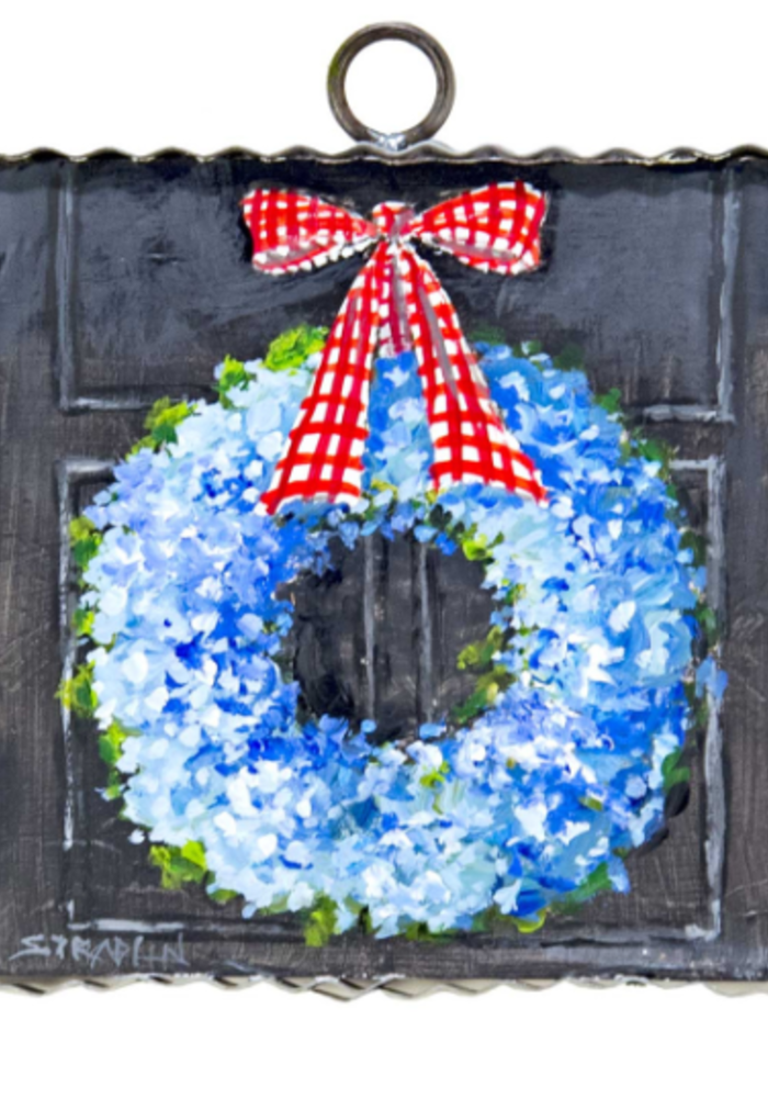 Mini All American Hydrangea Wreath Gallery Print
