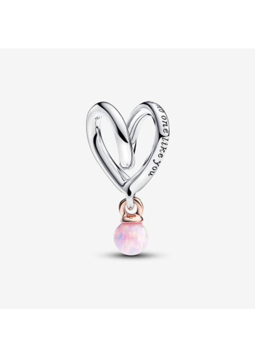 Pandora Two-tone Wrapped Heart Charm