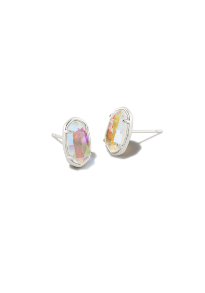 The Grayson Stud Earring in Dichroic Glass