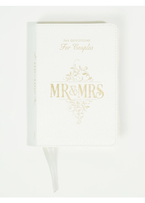 Mr & Mrs Devotions for Couples White Leather