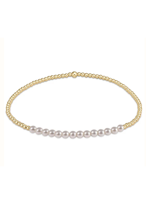 Enewton Classic Gold Beaded Bliss Bead Bracelet Pearl