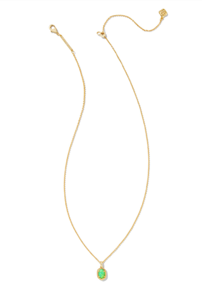 The Daphne Framed Gold Pendant Necklace