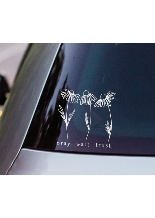 Pray Wait Vinyl Decal