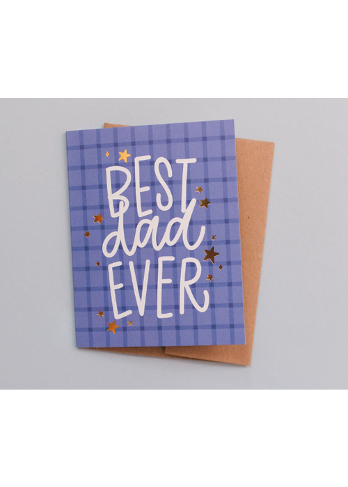 Best Dad Ever Stars Card