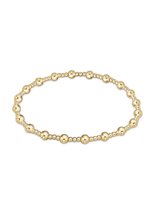 Enewton Egirl Classic Sincerity Pattern 4mm Bead Bracelet Gold