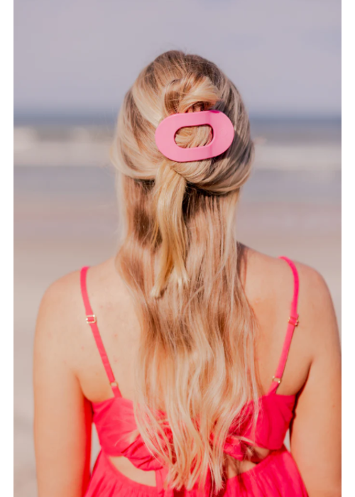 teleties Paradise Pink Teleties Flat Round Hair Clip