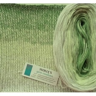 Wolle's Yarn Creations Color Changing Cotton Silk - Mint Julep 2