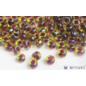 Miyuki Miyuki 8/0 Glass Beads - 336 - Cranberry-lined Peridot AB