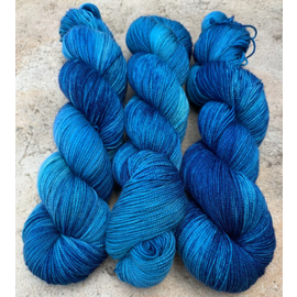 Copper Corgi Fiber Studio Savannah Sock - Something Blue