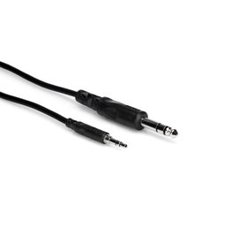 Hosa Hosa Stereo Interconnect, 3.5 mm TRS to 1/4 in TRS, 5 ft