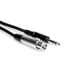 Hosa Hosa Balanced Interconnect, XLR3F to 1/4 in TRS, 10 ft