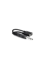 Hosa Hosa Y Cable, 1/4 in TRS to Dual 3.5 mm TRSF