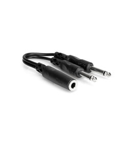 Hosa Hosa Y Cable, 1/4 in TSF to Dual 1/4 in TS