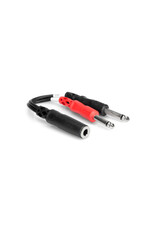 Hosa Hosa Stereo Breakout, 1/4 in TRSF to Dual 1/4 in TS