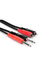 Hosa Hosa Stereo Interconnect, Dual 1/4 in TS to Dual RCA, 2 m