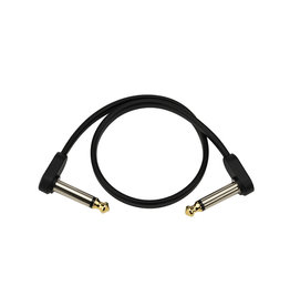 D'Addario D'Addario Flat Patch Cable, 1ft Right Angle, Single Pack