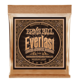 Ernie Ball Ernie Ball Everlast Medium Light Coated Phosphor Bronze Acoustic Guitar Strings 12-54