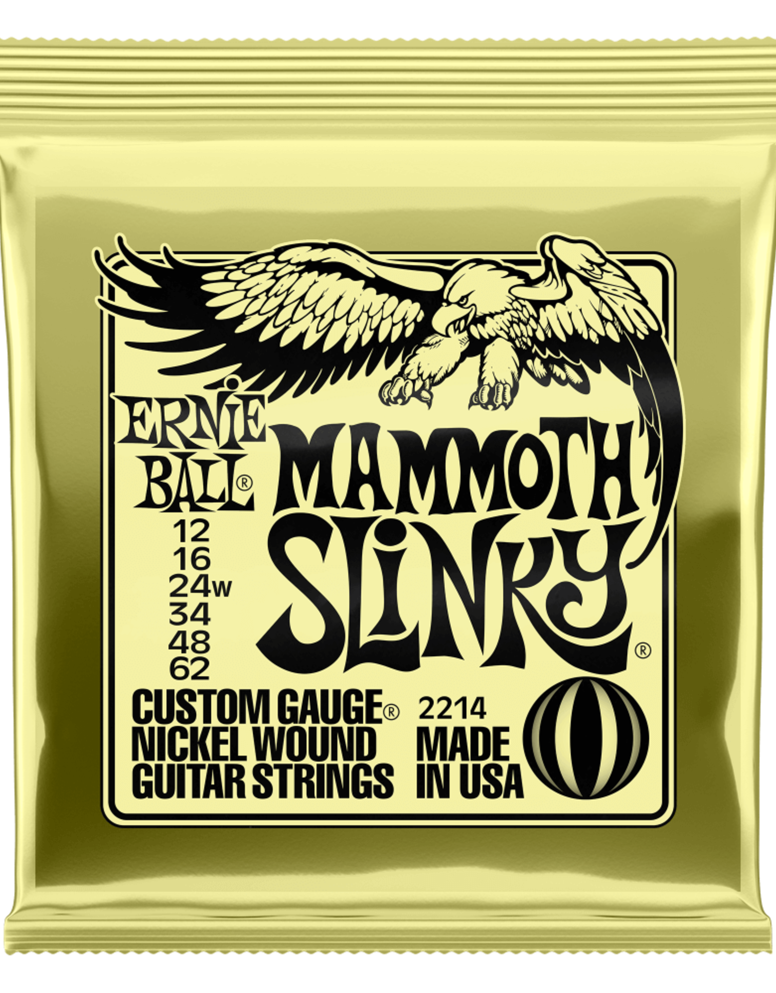 Ernie Ball Ernie Ball Mammoth Slinky Nickel Wound Electric Guitar Strings - 12-62 (wound G) Gauge