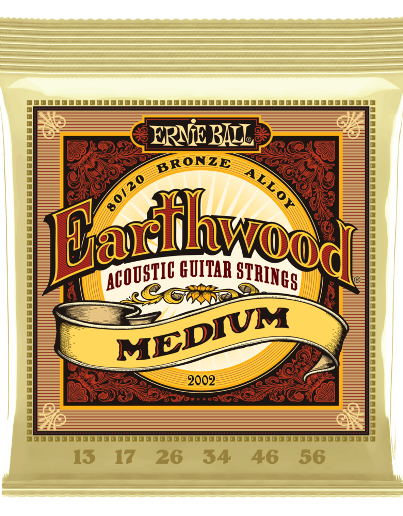 Ernie Ball Ernie Ball Earthwood 13-56 Medium 80/20 Bronze Acoustic Guitar Strings